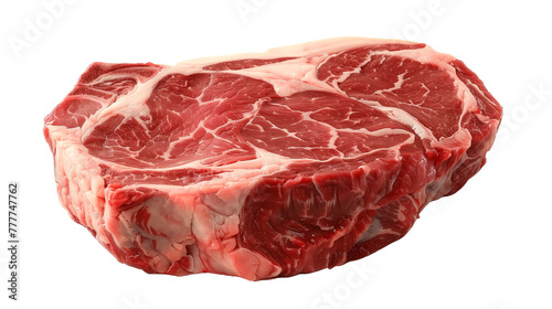 Ribeye beef isolated on white background