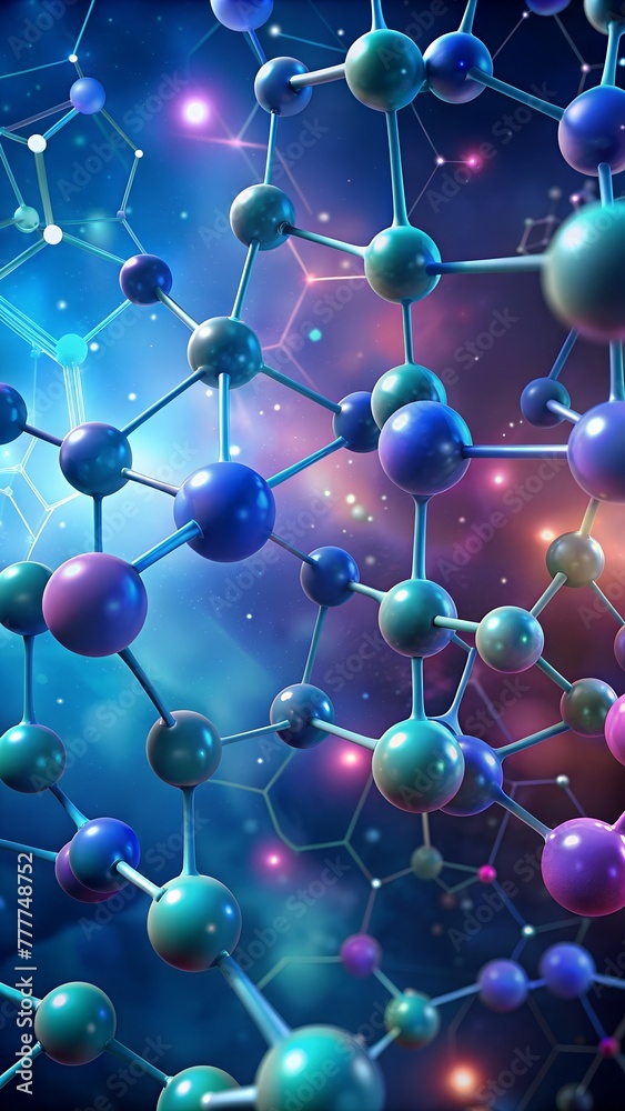 Vibrant 3d rendering of a dna helix with molecular bonds Vibrant 3d rendering of a dna helix with molecular bonds