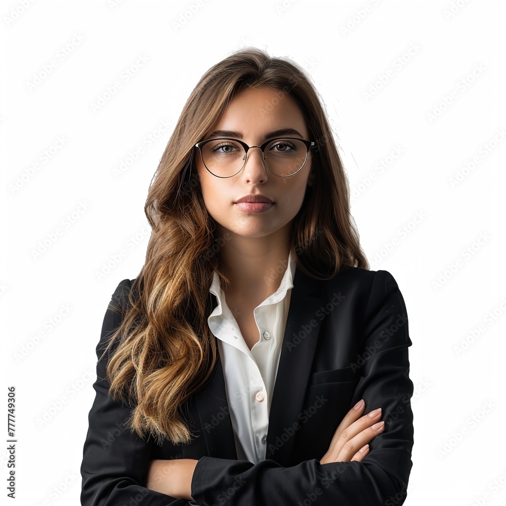 Business woman isolate on white background generative ai Business woman isolate on white background generative ai