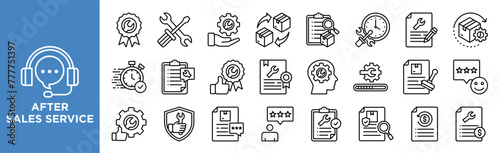 After Sales Service Icon Set
