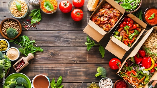 Discover the convenience of home-delivered healthy meals. Enjoy nutritious and tasty food while staying indoors, promoting a balanced diet. photo