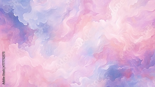 Hand drawing of watercolor clouds swirl. Abstract grunge effect sky background texture.