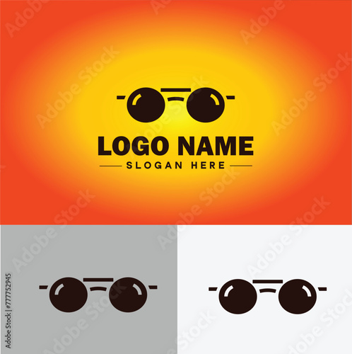 Eye glasses logo icon sunglasses Optical modern unique fashion icon vector for business app silhouette eyeglasses logo template