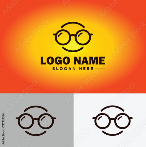 Eye glasses logo icon sunglasses Optical modern unique fashion icon vector for business app silhouette eyeglasses logo template