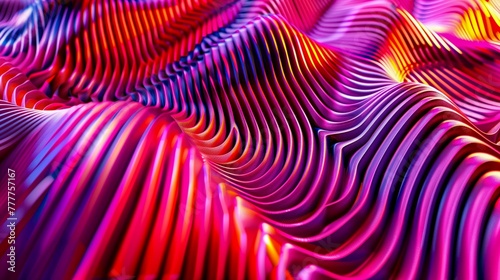 Vibrant Ribbons of Color in Motion