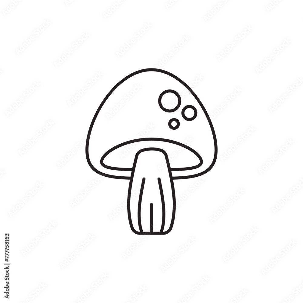 Mushroom icon design, isolated on white background, vector illustration Mushroom icon design, isolated on white background, vector illustration
