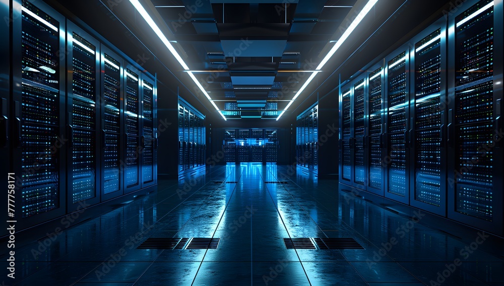 Fototapeta premium Cybersecurtiy, Data Protection, Business, Generative AI