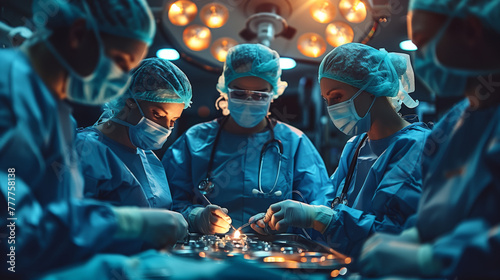  Surgical Team Engaged in Operation © oxart_studio