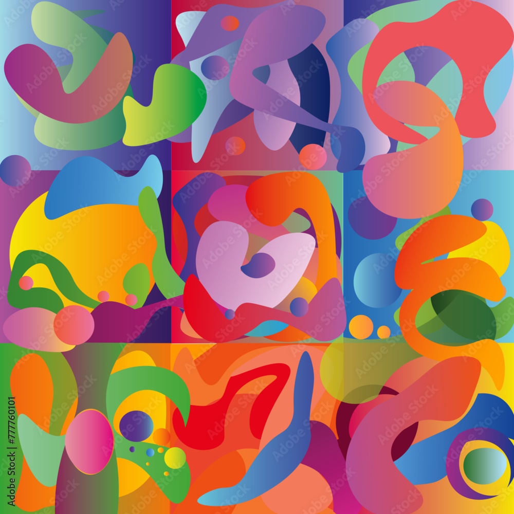 Melded Colorful Lava Design Melded Colorful Lava Design