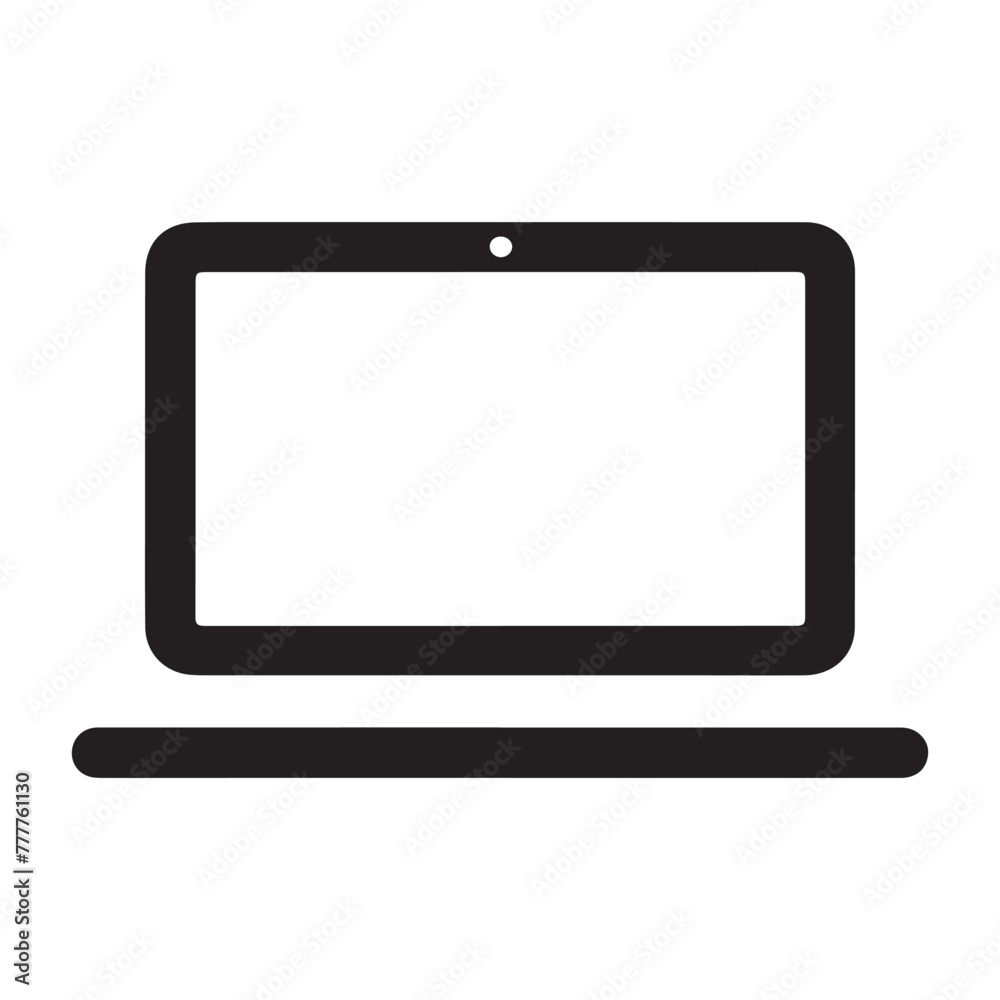 laptop vector icon graphic logo design