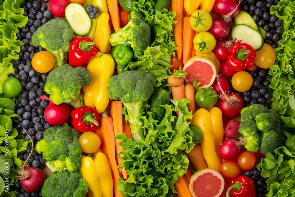 Nutritional Harmony: Representing the Importance of a Healthy Diet with Fresh Fruit and Vegetables Nutritional Harmony: Representing the Importance of a Healthy Diet with Fresh Fruit and Vegetables
