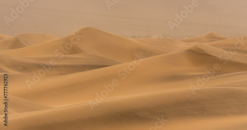 Windswept Sand Dunes. Death Valley. California (vt) photo