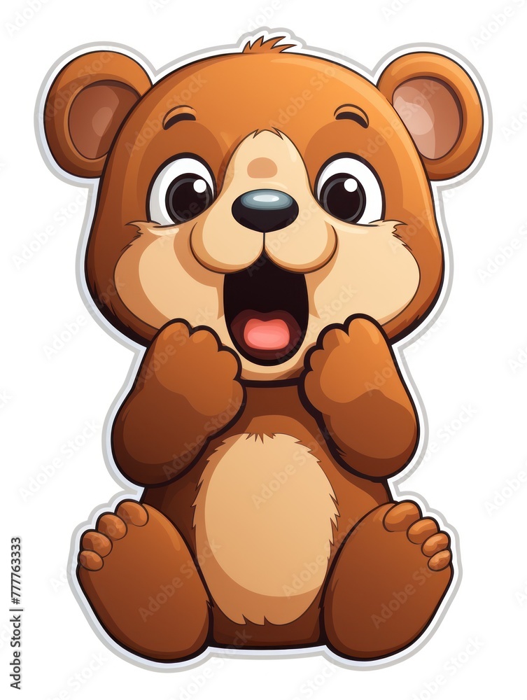 Whimsical drawing of a little bear, ideal for projects seeking a charming and cute character. Whimsical drawing of a little bear, ideal for projects seeking a charming and cute character.