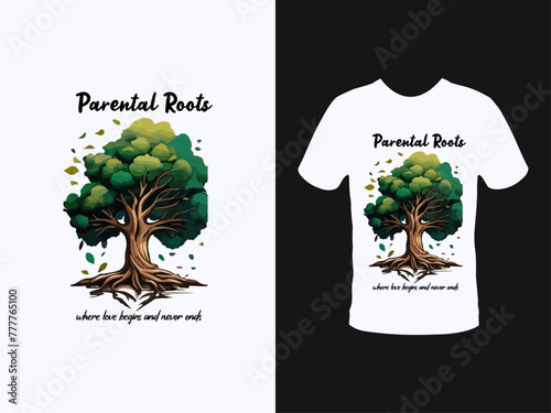 T-shirt design for print media