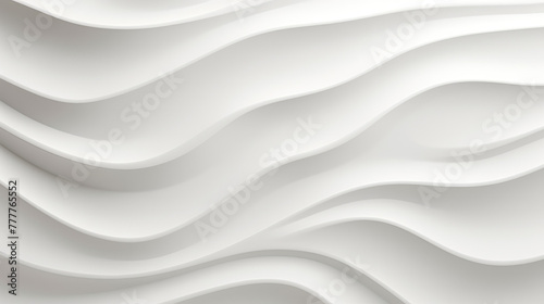 Paper cut design concept for flyers, presentations and posters. Vector abstract carving art. Silver, white and gray gradient colors wave 3D layered