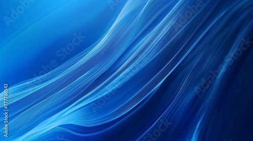 An abstract blue background with a fluid, wavy design. Abstract fluid blue background with wavy design for dynamic visuals.