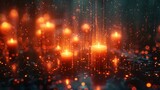 All Saints Day Candle Illumination with Generative AI Concept