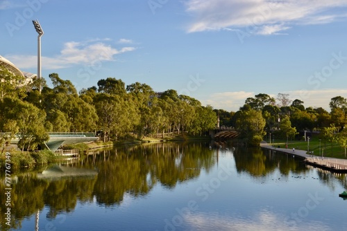 River Torrens in Adelaide in the morning photo