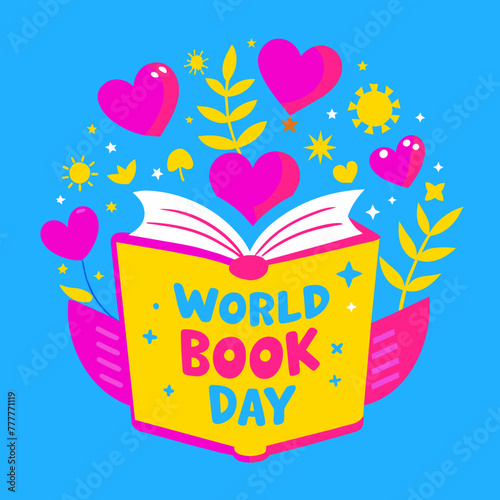 Celebrating Literature: A Vector Illustration Dedicated to Book’s Day
