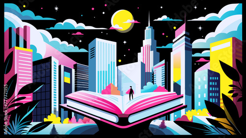 Celebrating Literature: A Vector Illustration Dedicated to Book’s Day