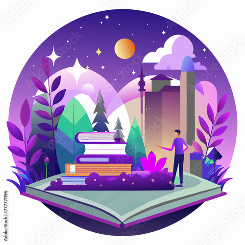 Celebrating Literature: A Vector Illustration Dedicated to Book’s Day