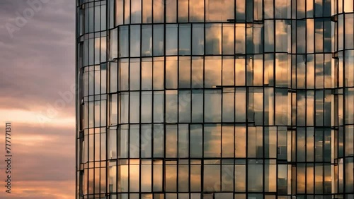 Wallpaper Mural Sun reflection in glass building  Torontodigital.ca