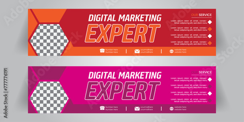 Modern and Professional Clean LinkedIn Banner Design