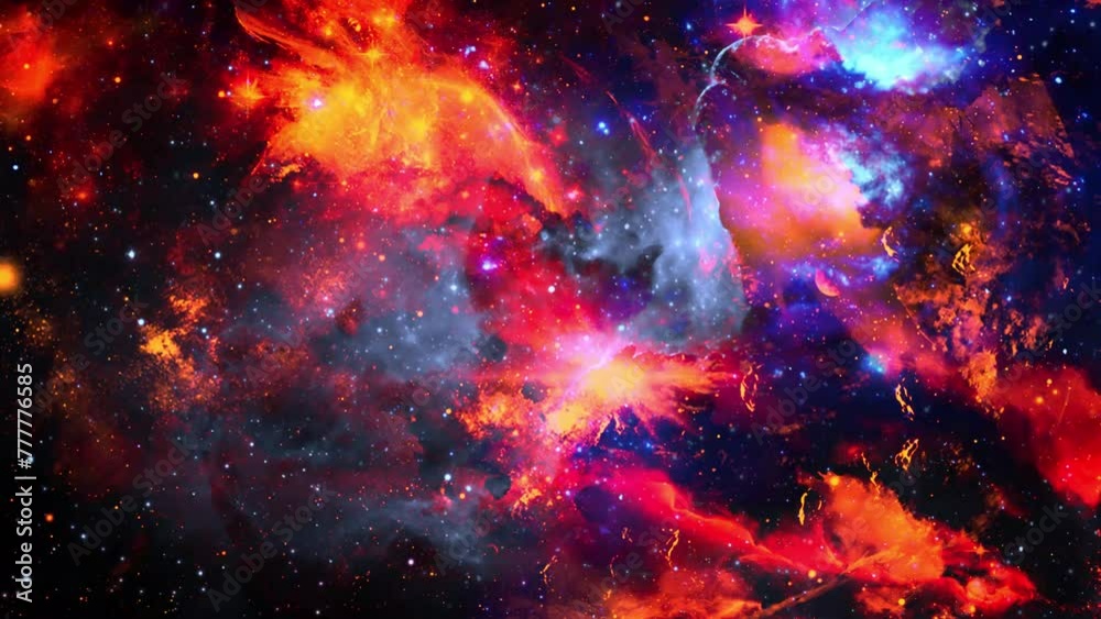 colorful nebula galaxy particles space background colorful nebula galaxy particles space background
