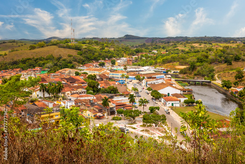 Aerial view of the city of Laranjeiras