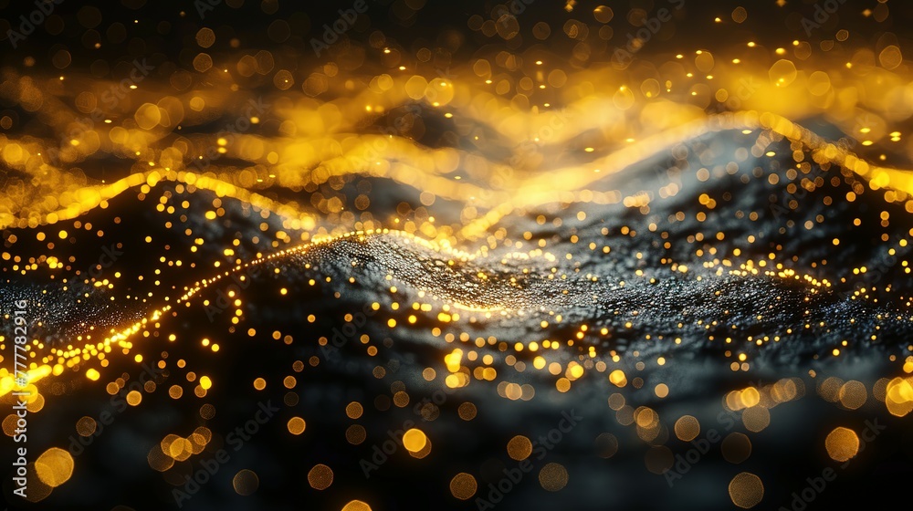 abstract dark grey and bold yellow virtual network - design element for technology background - connectivity backdrop illustration - generative ai abstract dark grey and bold yellow virtual network - design element for technology background - connectivity backdrop illustration - generative ai