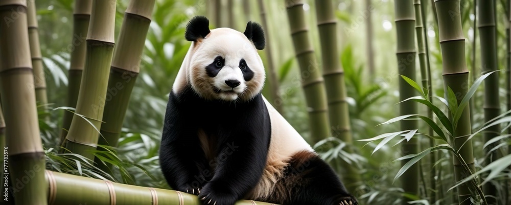 Obraz premium big panda bear