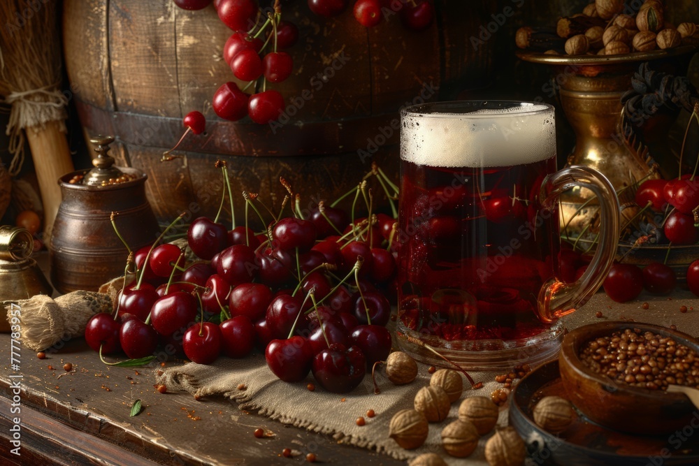 Belgian cherry beer
