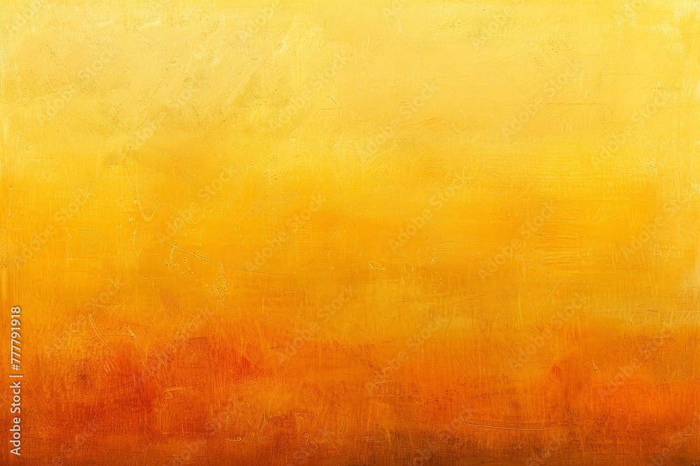 Obraz premium Gradient background shifting from warm golden yellow to deep orange with textured surface