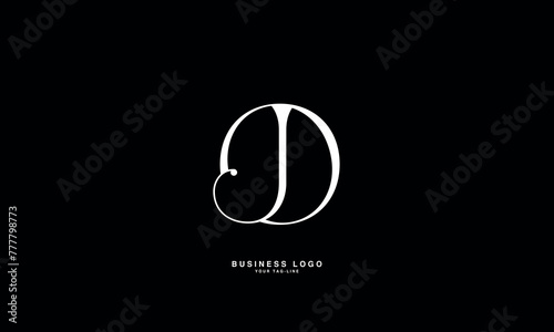 JO, OJ, J, O, Abstract Letters Logo Monogram