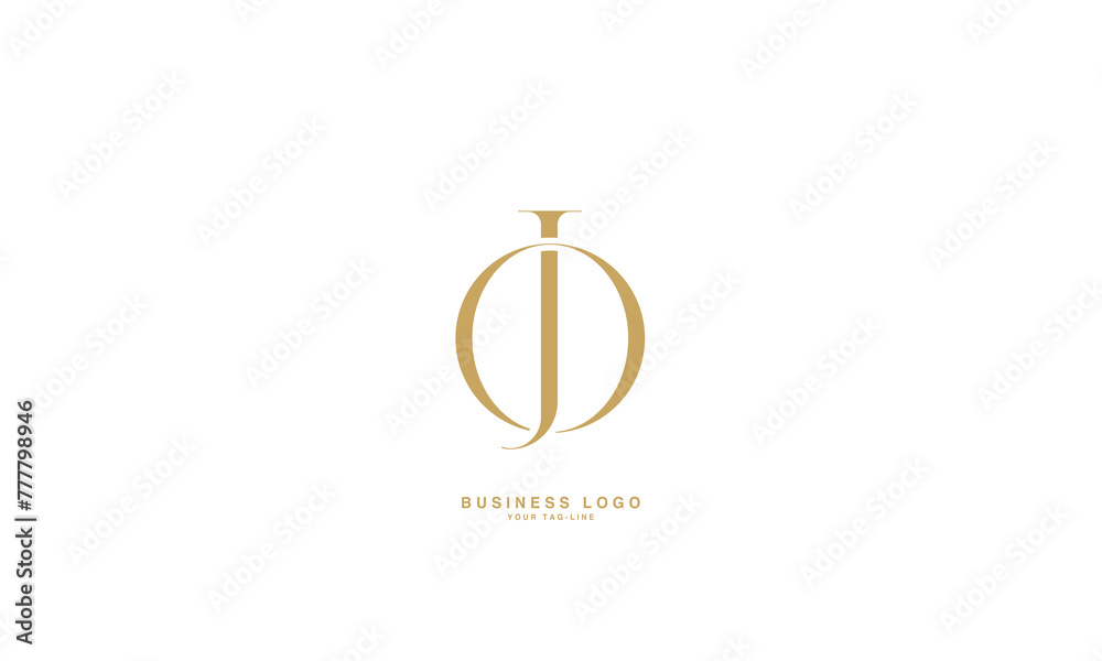 JO, OJ, J, O, Abstract Letters Logo Monogram JO, OJ, J, O, Abstract Letters Logo Monogram