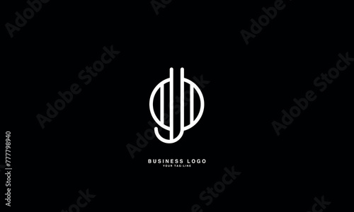 JO, OJ, J, O, Abstract Letters Logo Monogram