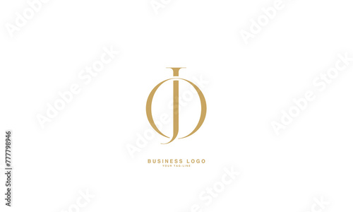 JO, OJ, J, O, Abstract Letters Logo Monogram