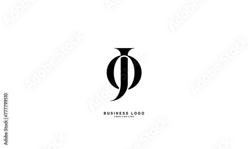 JO, OJ, J, O, Abstract Letters Logo Monogram