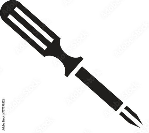 screwdriver vector icon line template