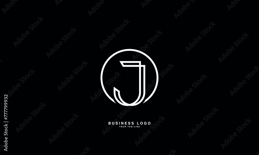 JO, OJ, J, O, Abstract Letters Logo Monogram