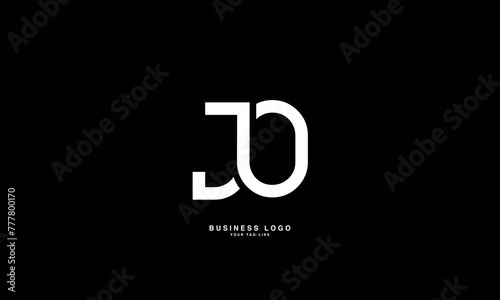 JO, OJ, J, O, Abstract Letters Logo Monogram