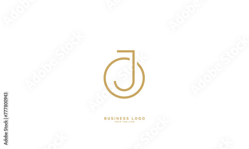 JO, OJ, J, O, Abstract Letters Logo Monogram
