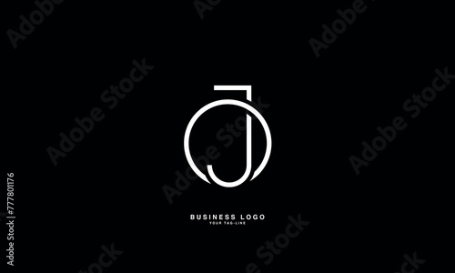 JO, OJ, J, O, Abstract Letters Logo Monogram