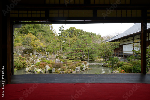 等持院 書院から庭園を望む 京都市北区