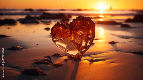 heart on the beach photo