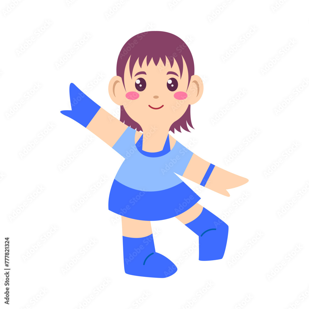 Kpop Idol cartoon, digital art illustration Kpop Idol cartoon, digital art illustration