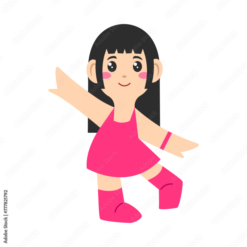 Kpop Idol cartoon, digital art illustration Kpop Idol cartoon, digital art illustration