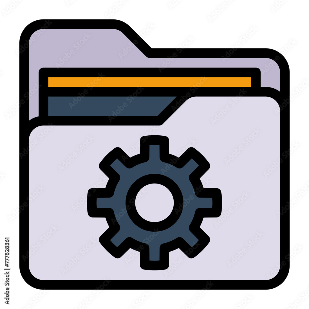 This is the Configuration icon from the Data Management icon collection with an Color Lineal style This is the Configuration icon from the Data Management icon collection with an Color Lineal style