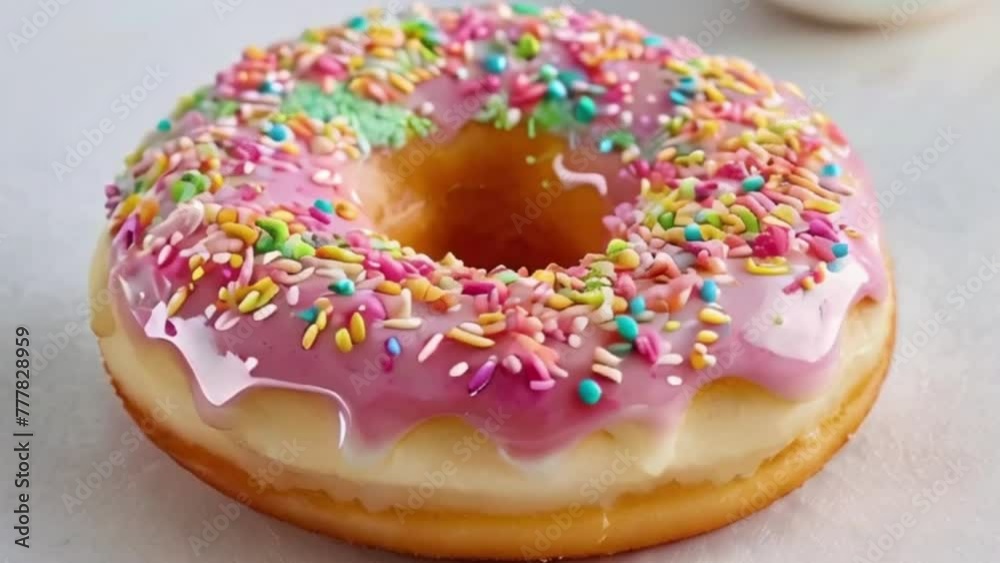 donut with sprinkles donut with sprinkles