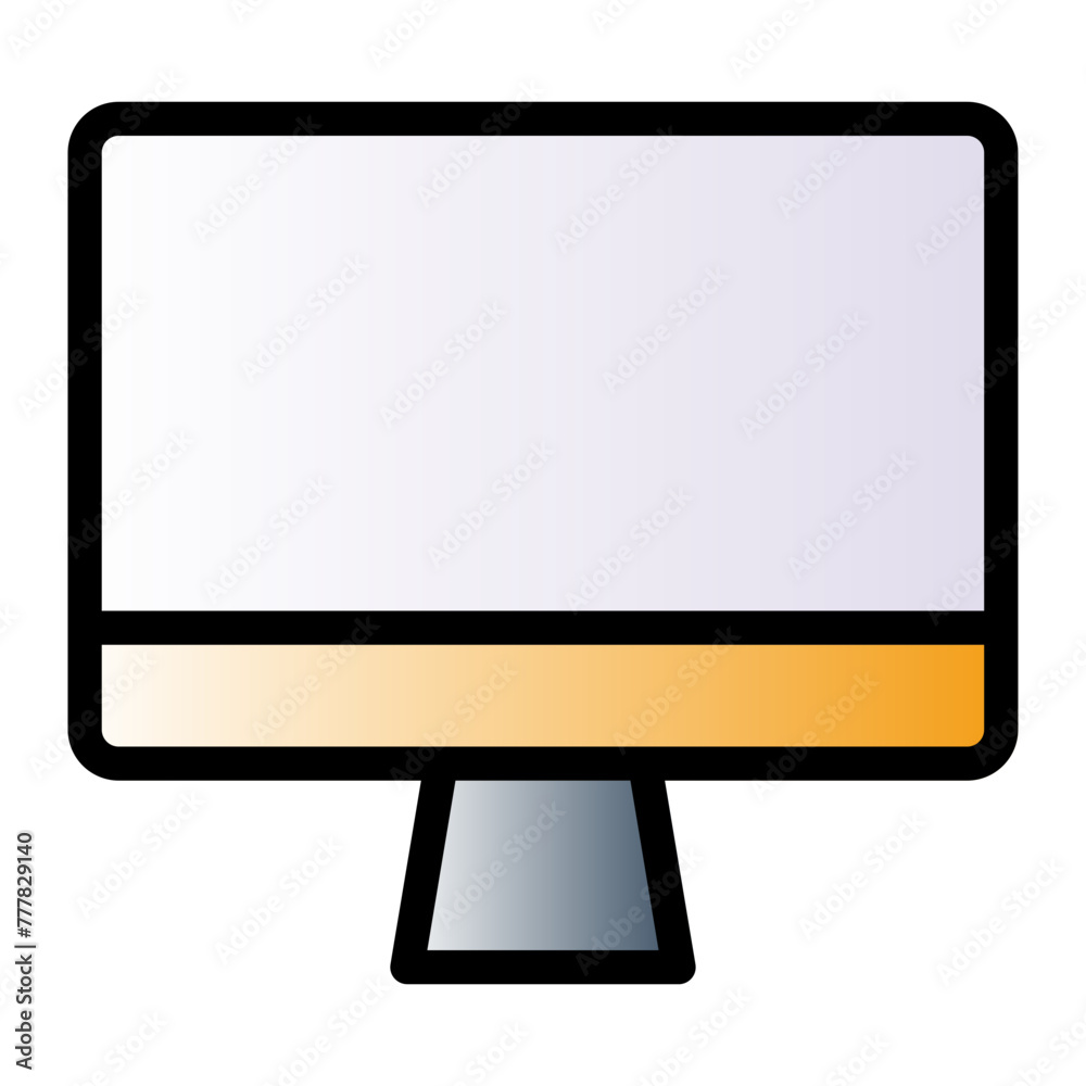 This is the Monitor icon from the Data Management icon collection with an Color Lineal Gradient style This is the Monitor icon from the Data Management icon collection with an Color Lineal Gradient style